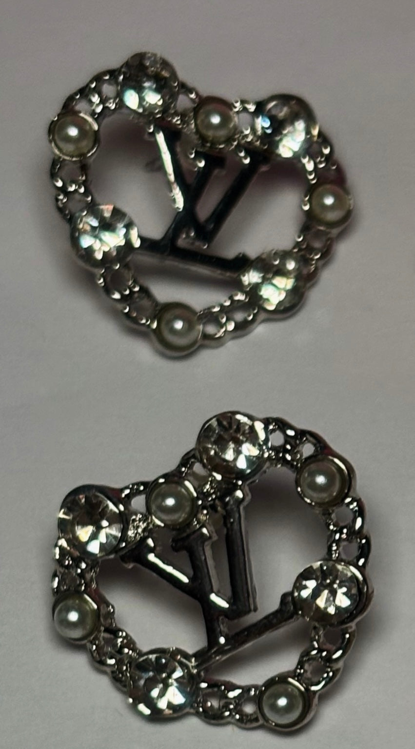 LV Heart Shaped Earrings