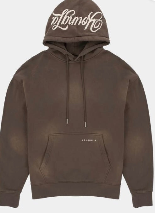Brown YOUNG LA hoodie – Kells X Boutique